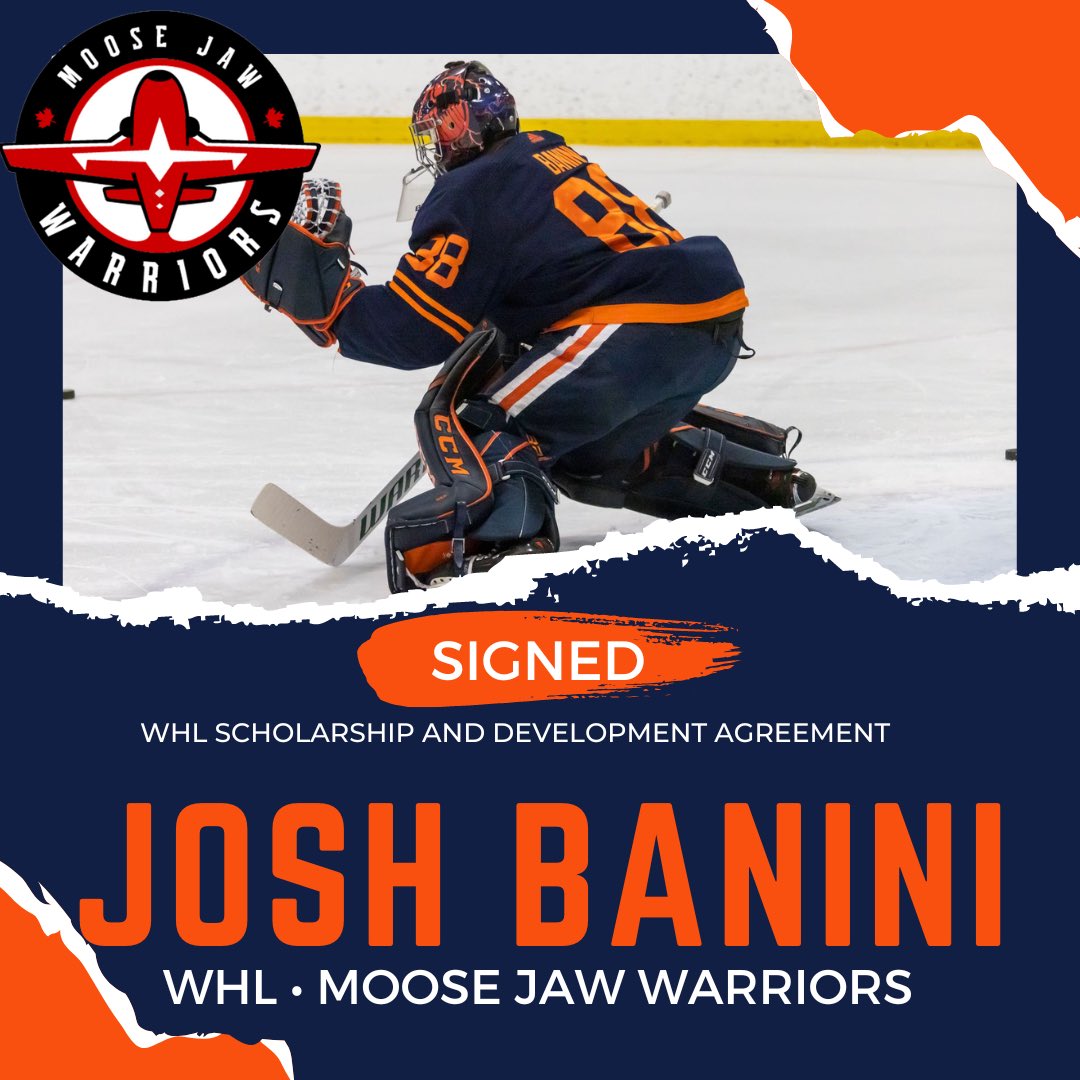 ✍🏿 WHL SIGNING ✍🏿

Congratulations to Josh Banini on signing a WHL Scholarship and Development Agreement with @MJWARRIORS.

#hockeyedm #WHL #junioroilers #beanoiler #warriorstakeflight