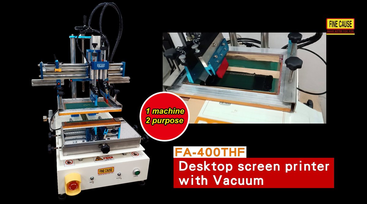 FinecausePrint's tweet photo. 【one machine, two uses】 desktop screen printing machine.

https://t.co/gtnXl0oqdO

#DesktopScreenPrinterWithVacuum
#ScreenPrinterWithVacuum
#DesktopScreenPrintingMachineWithVacuum
#ScreenPrintingMachineWithVacuum
#desktopscreenprintingmachine https://t.co/Ydx1sCgiva