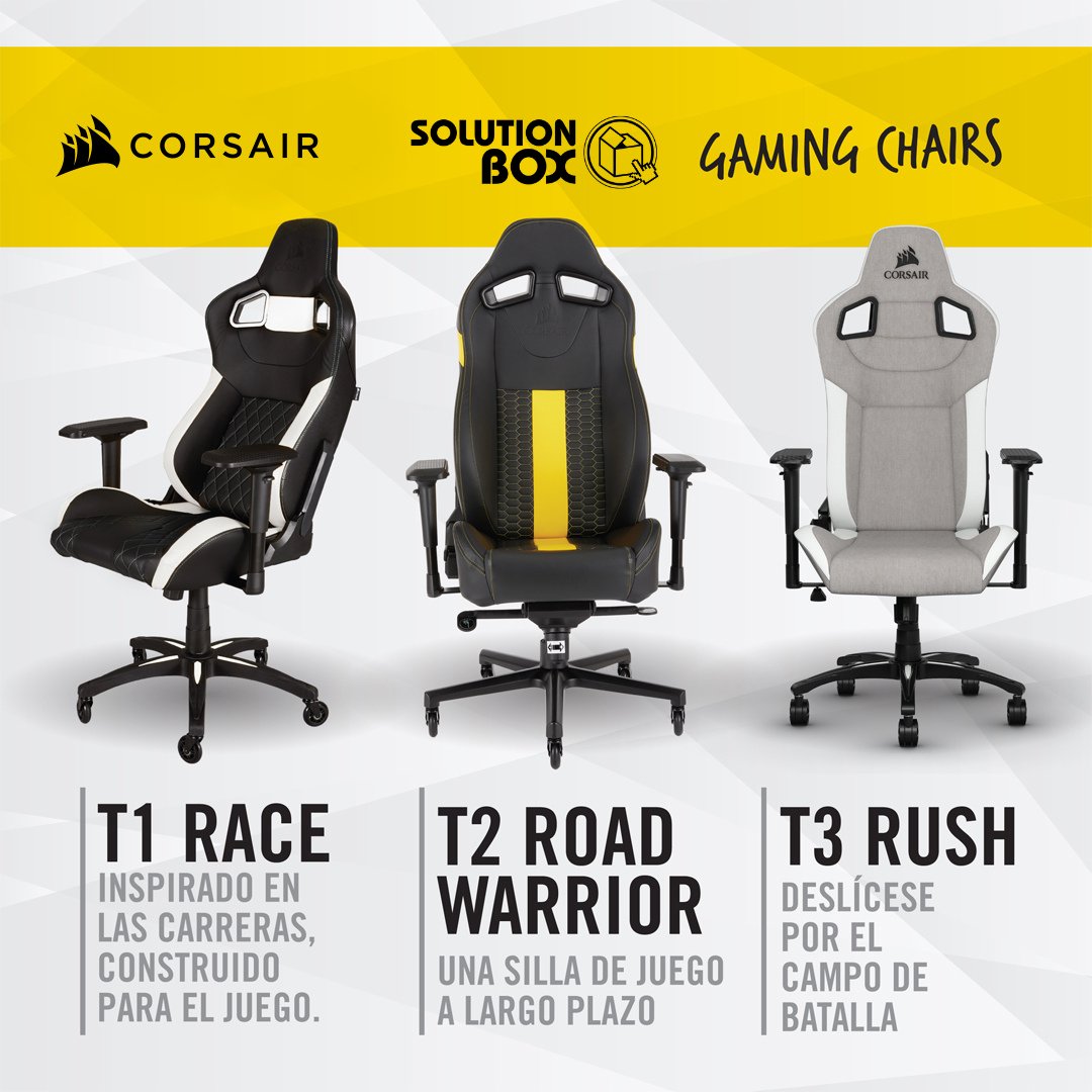 Estilo y comodidad en una #Corsair TI1, T2 o T3. 🎮💺 Eleva la experiencia de juego con el máximo confort y un diseño épico. 🕹️

Encontrá este modelo y más en nuestro catálogo!