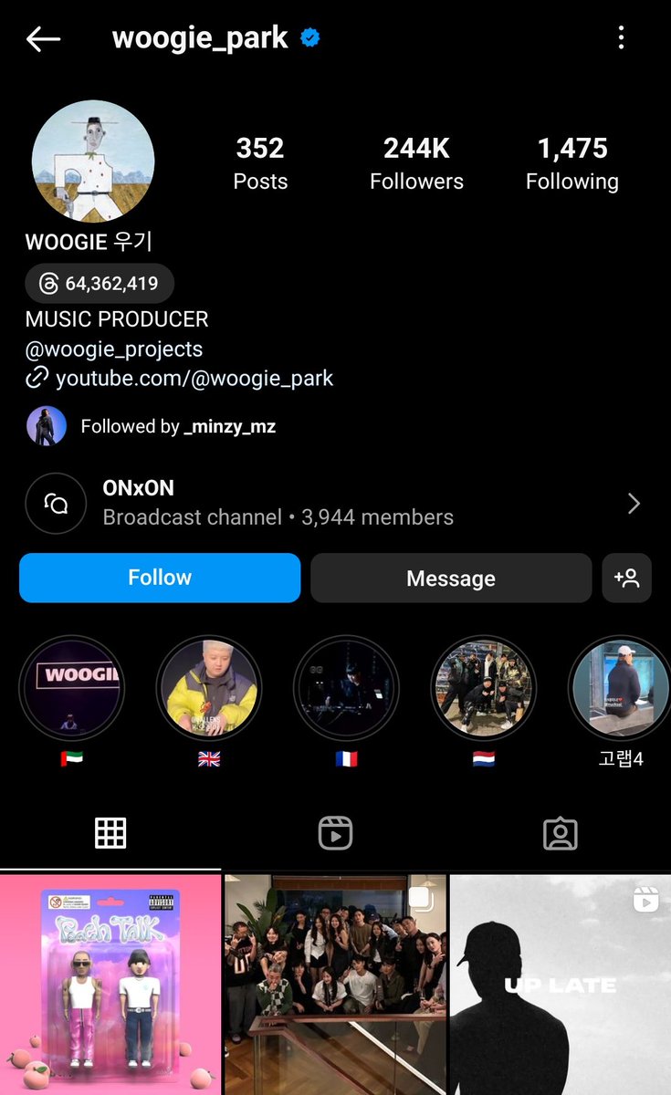 INFO, 10.09.23 — Minzy seguiu recentemente Woogie, um produtor.

#Minzy #공민지 <a href="/mingkki21/">Minzy</a>