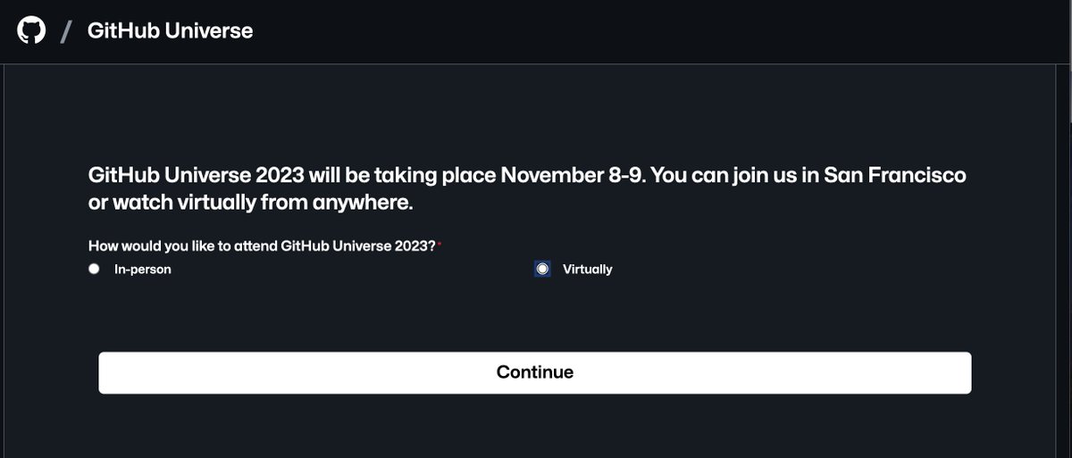 jcastilloaraujo's tweet image. 🚀Oficialmente me he registrado en @github para asistir a #GitHubUniverse2023 de este año! 🐙

No puedo esperar para sumergirme en todas las innovaciones y tendencias que se presentarán en el evento. ☀️

📅 8-9 de Noviembre 
🌐 Virtual

Regístrate aquí: githubuniverse.com