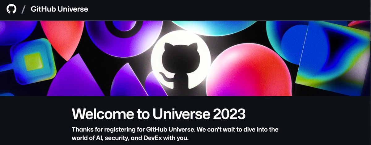 jcastilloaraujo's tweet image. 🚀Oficialmente me he registrado en @github para asistir a #GitHubUniverse2023 de este año! 🐙

No puedo esperar para sumergirme en todas las innovaciones y tendencias que se presentarán en el evento. ☀️

📅 8-9 de Noviembre 
🌐 Virtual

Regístrate aquí: githubuniverse.com