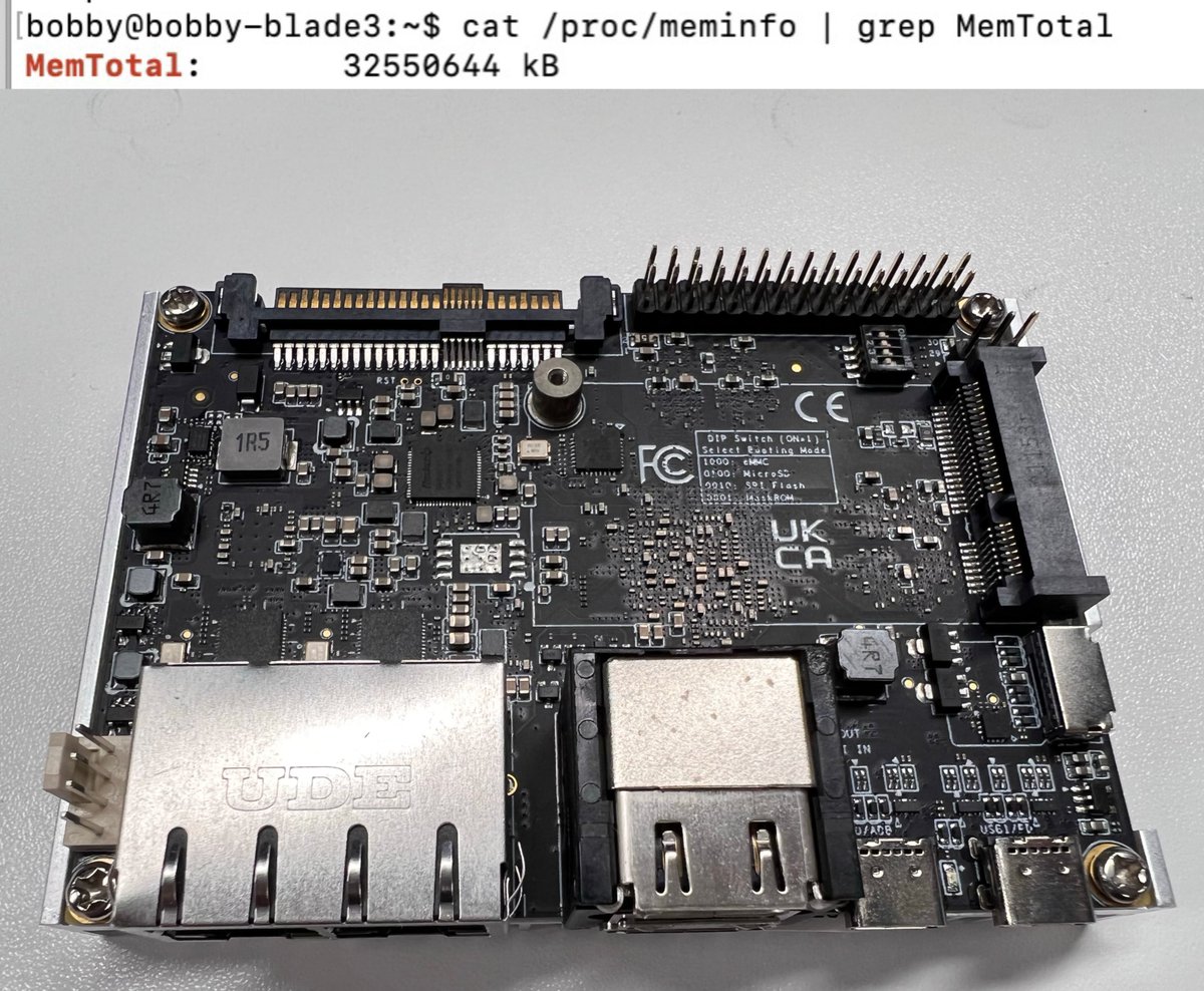 Mixtile Blade 3 SBC with 32GB RAM is now available, offering faster read and write speeds with low power consumption.
Mixtile Blade 3: mixtile.com/blade-3/
DM us: mixtile.com/contact-us/

#minipc #singleboardcomputer #mixtile #linuxsbc #linux #Android #lpddr4  #computing