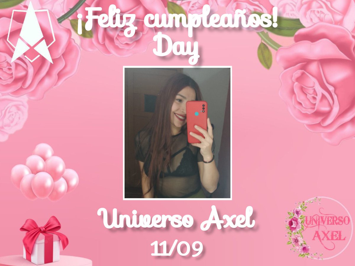 CbaUniversoAxel's tweet photo. Feliz cumple Day!!!🥳🎉
Queremos desearte un día lleno de alegría y amor!🥰

#FelizVida

#Axel #AxelOficial #LaMúsicaNosUne 
#UniversoAxel #FamilyPink🌸 https://t.co/crDZMsqDrh
