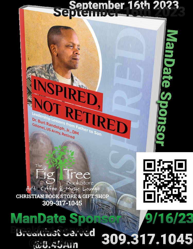 GodCanGear's tweet photo. ManDate Breakfast Club Meets:
September 16th 2023 @ 8:45Am 
Sponsored By: My Wingman LLC &amp; Author Dr. Burl Randolph Jr. DM 
Location: Fifth Avenue Syndicate 
1630 5th Moline, Illinois 61265
@QuadCitiesUSA @MolineCares https://t.co/5YaheqXkc5