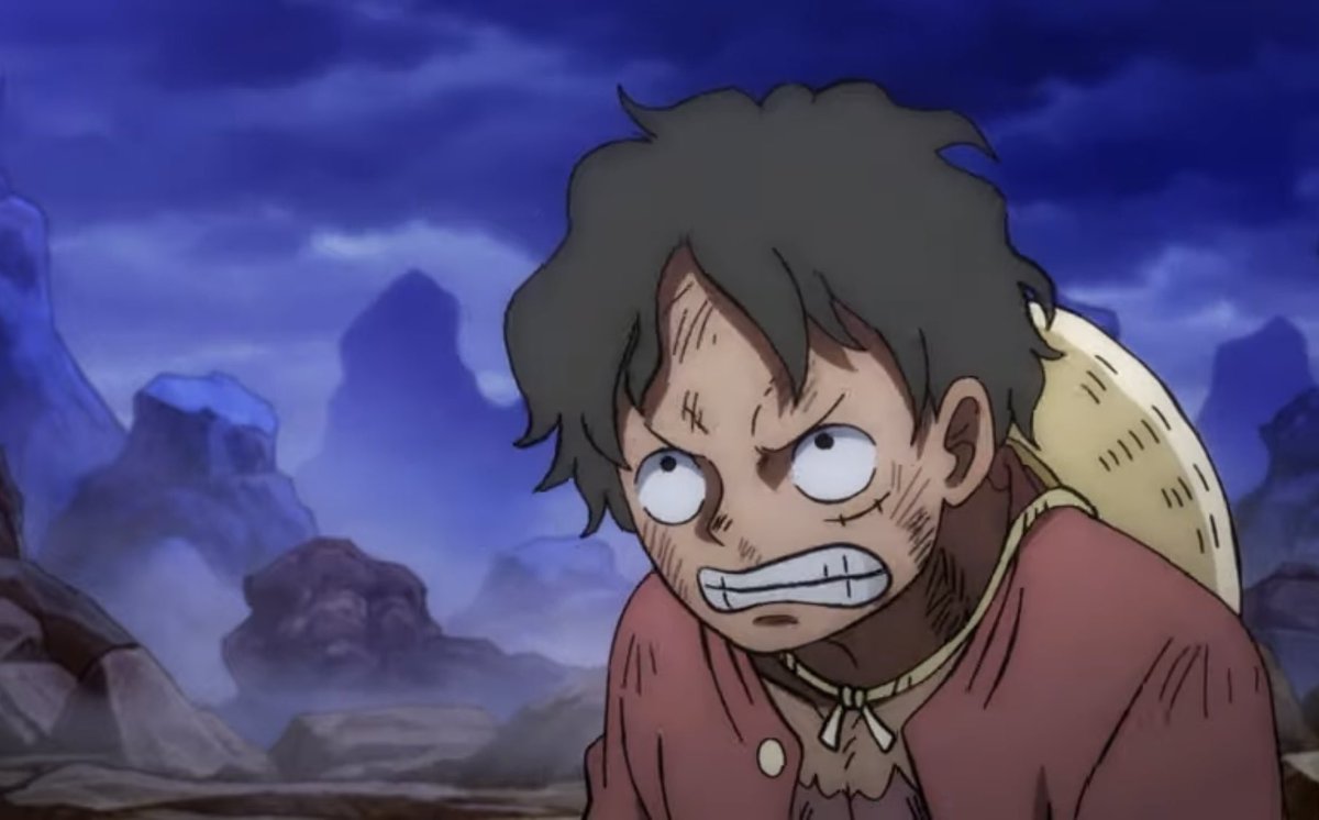 Nainless's tweet photo. @JohnnySpittin He looks a like a little bit here when he reached his limit in gear 5 🤔 https://t.co/1aC3hEqseR