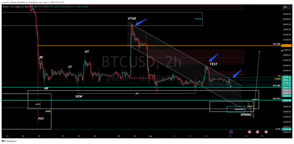 cryptofx7777's tweet photo. BTCUSDT INSIGHT---WHYCKOFF SHEMATIC ? https://t.co/R20LaznjDF