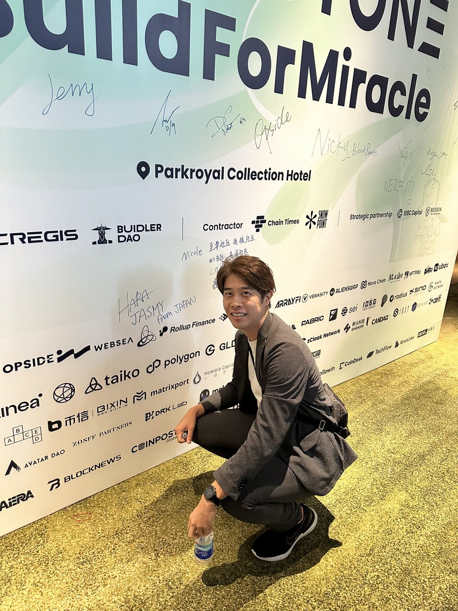 I'm in Singapore today! #Jasmychain and others are starting to make moves! Thank you again to #Metastone for your support this time!
#TOKEN2049Week 
$Jasmy <a href="/JasmyMGT/">Jasmy-MGT</a> <a href="/HARA_JasmyCFO/">HARA</a> 
<a href="/MetaStoneGroup/">MetaStone.Group</a> 
#Jasmy
