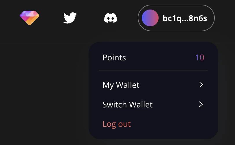 Ordyssey's tweet image. 💎💎💎 Points!

Adding Ordyssey points to wallet! 

Users who purchased with Ordyssey.com or participated our activities are eligible. 

Points are useful for future fee reduction, inscriptions swap, or possible airdrop.

🎉Paste your Points pic here to earn 3 points!