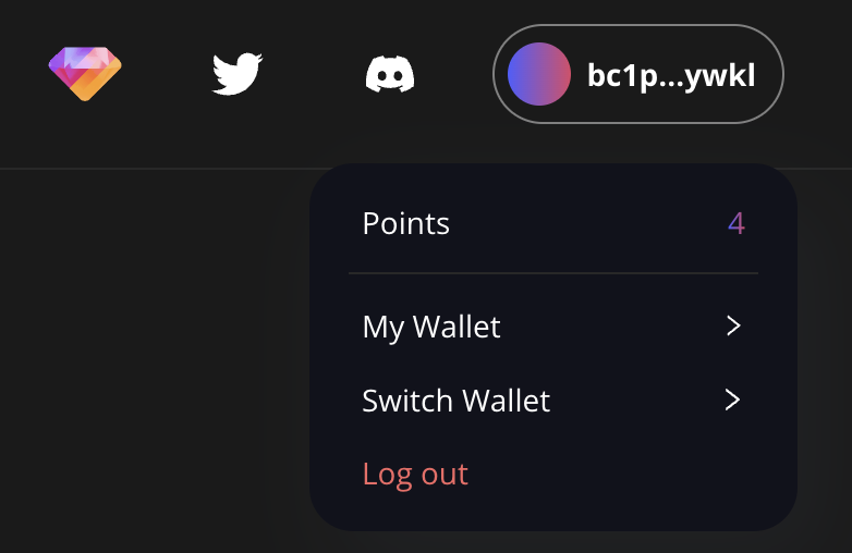 Ordyssey's tweet image. 💎💎💎 Points!

Adding Ordyssey points to wallet! 

Users who purchased with Ordyssey.com or participated our activities are eligible. 

Points are useful for future fee reduction, inscriptions swap, or possible airdrop.

🎉Paste your Points pic here to earn 3 points!