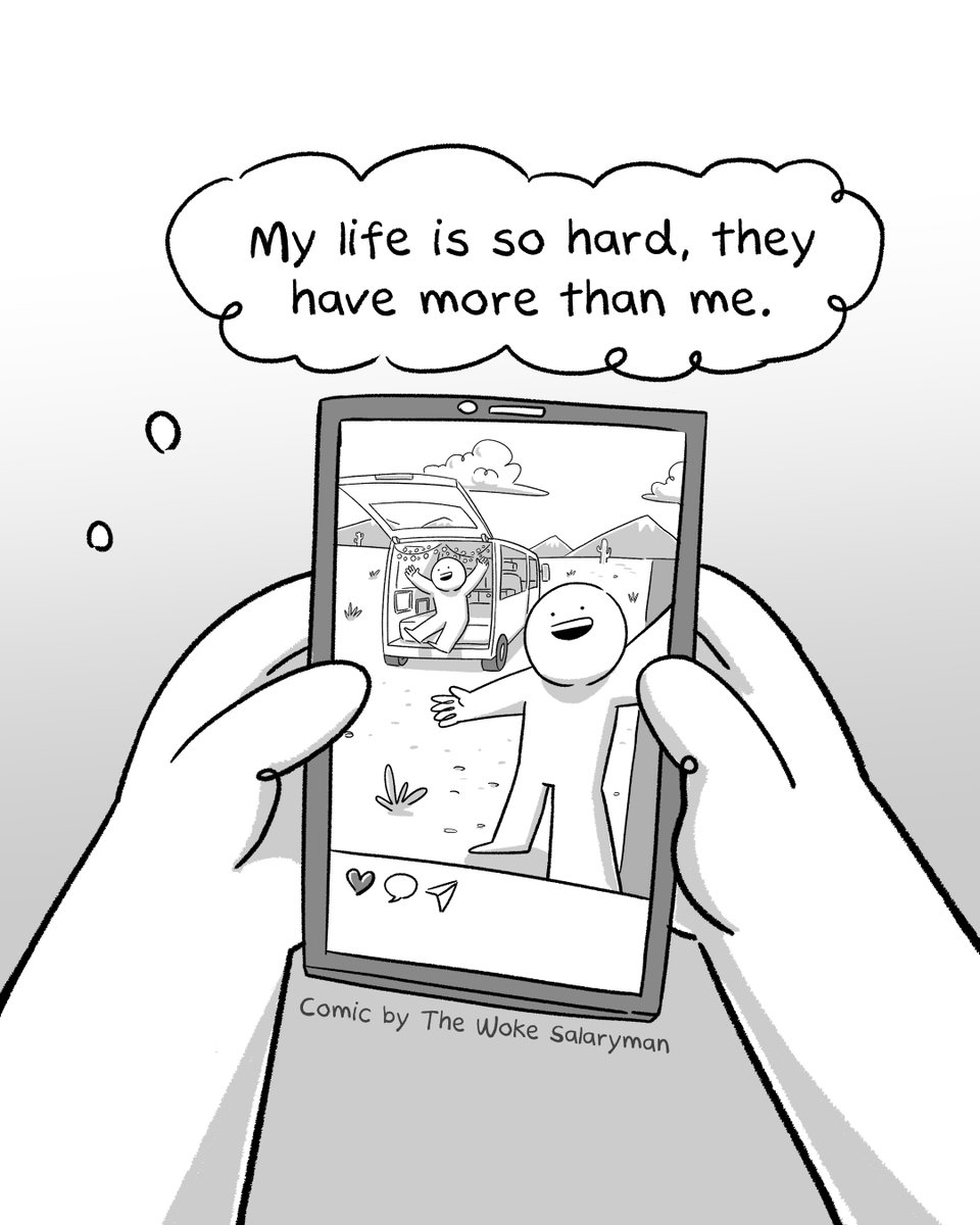 Comparison is the thief of joy 😢

DISCLAIMER: BROUGHT TO YOU BY THE WOKE SALARYMAN. THIS ONE NOT SPONSORED AH.