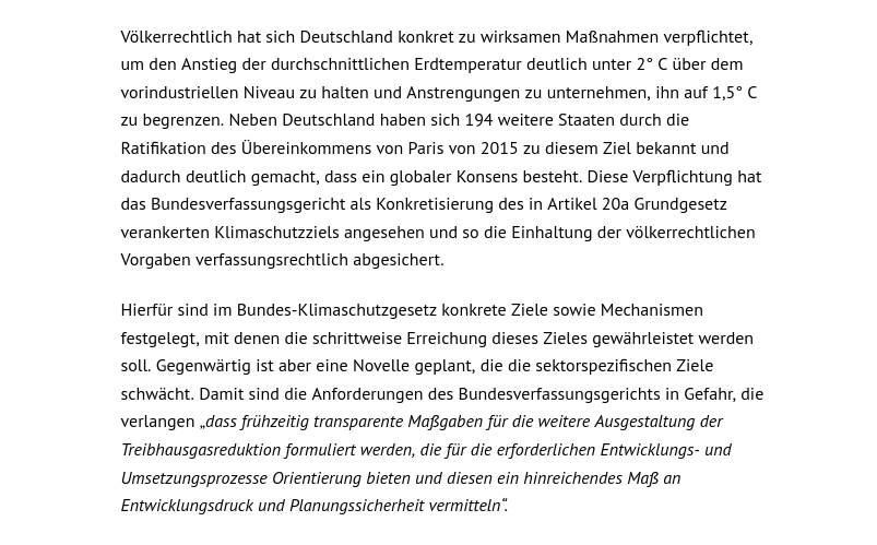 Verfassungsexperten fordern in einem offenen Brief: Effektive Maßnahmen gegen die Erderwärmung statt Verwässerung des Klimaschutzgesetzes! verfassungsblog.de/fur-eine-volke…

#BVerG: #Klimaschutz ist ein Grundrecht
