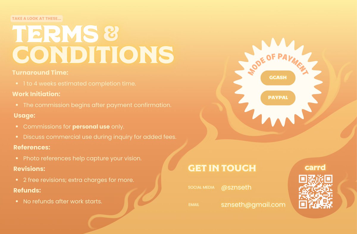 ☀️ COMMISSIONS OPEN! ☀️

Hi! I’m Seth, and I am open for commissions! I’d have to save money for college funds. Just hit me up if you are interested! ✨

Reposts are highly appreciated! 🌱✨

#artph #commissionsopen | links below!