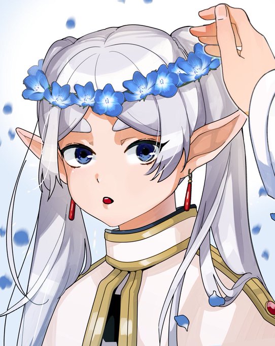 「earrings flower wreath」 illustration images(Latest)