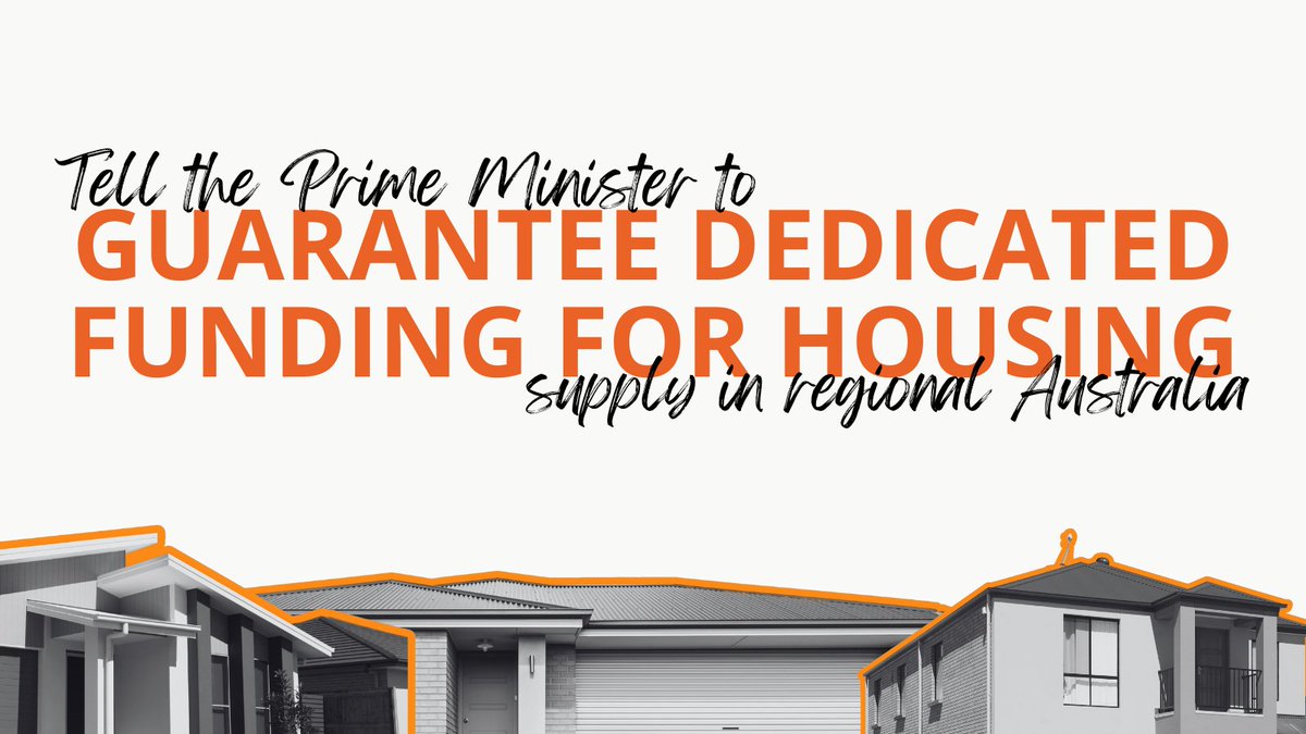 Today I introduced my Unlocking Regional Housing Bill. Now I need your help. Sign my petition✍️to tell the government that people in regional, rural and remote Australia deserve their fair share of housing funding. actionnetwork.org/petitions/tell…