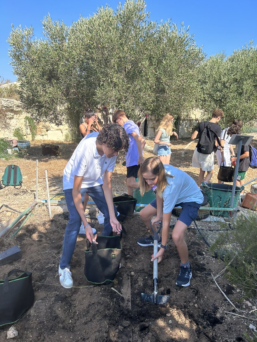 VIS whole school welcome assembly included each of our classes taking on the care of a tree sapling. Once our new build is complete they will re-plant the 30 trees along the school fence. #grow10trees