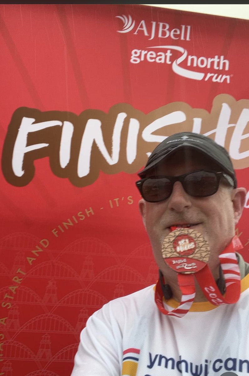 Started the <a href="/Great_Run/">Great Run</a> in blistering sun and finished in torrential rain. Knocked 40mins off my PB for this race whilst supporting <a href="/cancer_wales/">Cancer Research Wales | Ymchwil Canser Cymru</a>