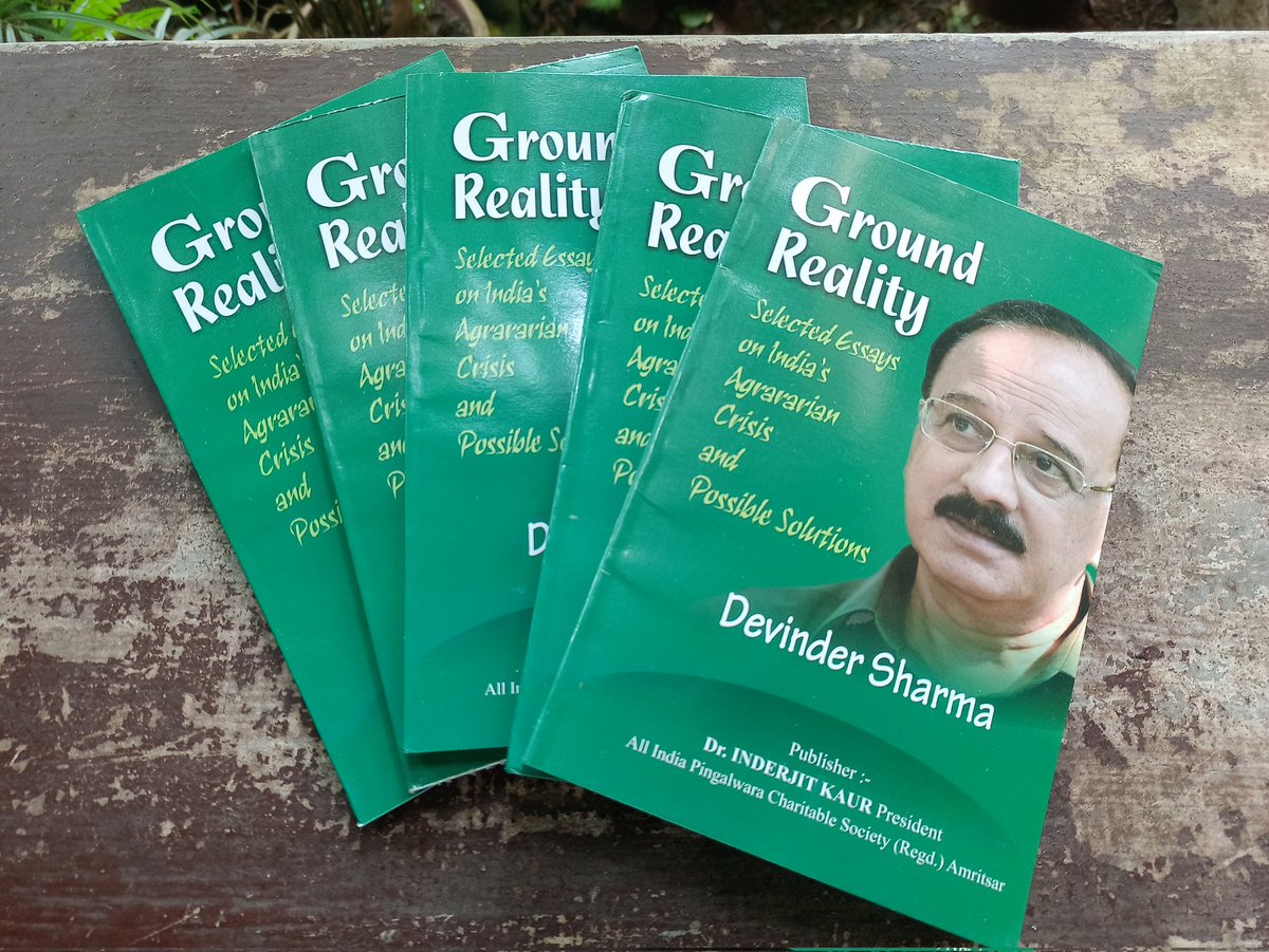 Sridhar67's tweet photo. He has written innumerable articles on the agrarian issues, the All India Pingalwara Charitable Society Amritsar compiles a few of them into a much needed book and some of us get 5 copies of it!  Thank you so much @Devinder_Sharma . Shall surely share it with those who matter. https://t.co/Tgq6FcHGX4