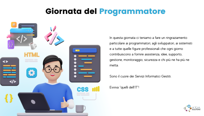 ardasolutions's tweet image. ✨ Il 256° giorno di ogni anno si festeggia la professione del #programmatore.✨
Passione per l’informatica, collaborazione, risoluzione di problemi e studio di nuove tecnologie sono solo alcuni dei fattori che accomunano i professionisti IT.