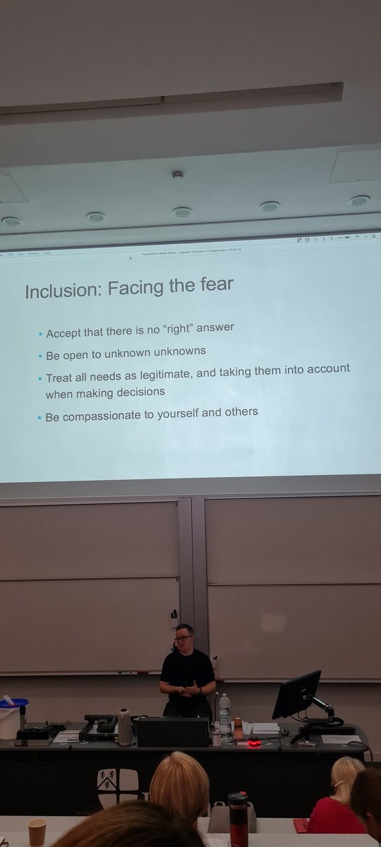 There isn't a set of rules...we can't meet everyone's needs all the time, but be mindful. <a href="/ElliottSpaeth/">Dr Elliott Spaeth</a> <a href="/EducByDesign/">Durham Centre for Academic Development (DCAD)</a>
