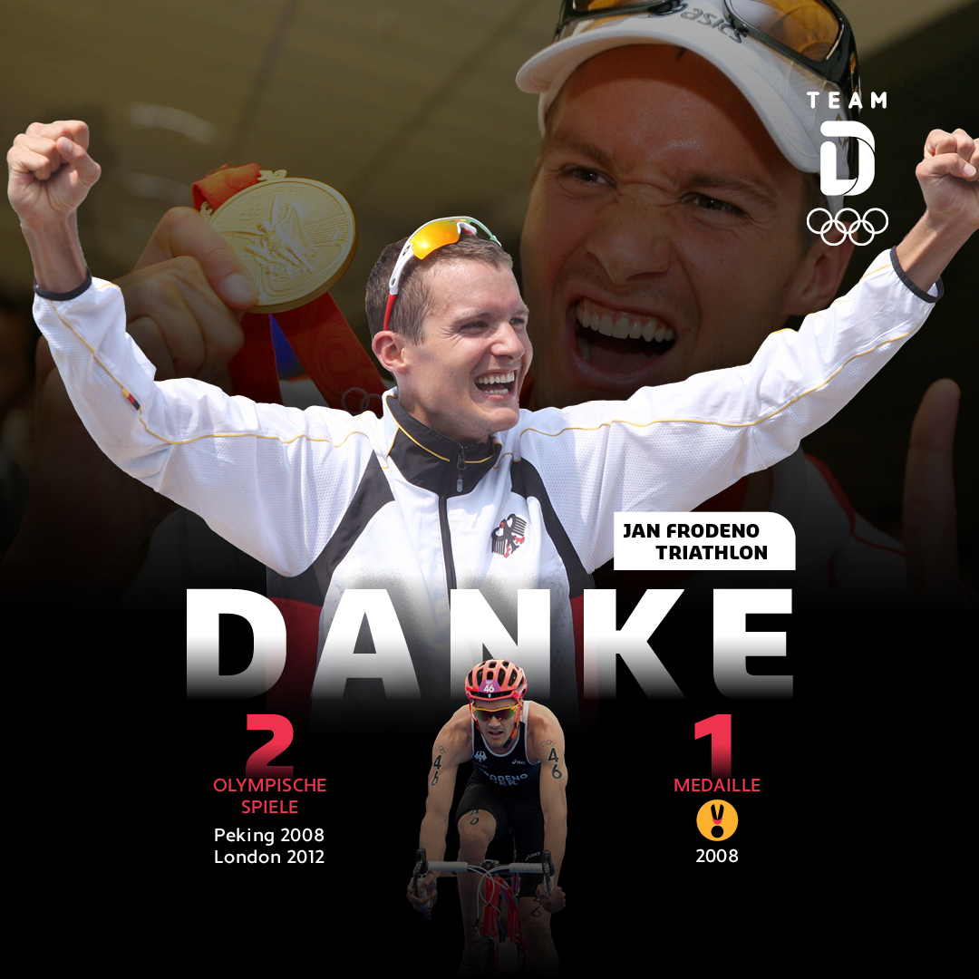 TeamD's tweet image. Eine Legende sagt &quot;Goodbye&quot; 🖤❤️💛 Nach zwei Olympischen Spielen, einem Olympiasieg und drei Ironman Weltmeistertiteln verabschiedet sich Jan Frodeno aus dem aktiven Leistungssport. Wir sagen Danke 🙌🏼
#triathlon #janfrodeno #WirFuerD #Danke