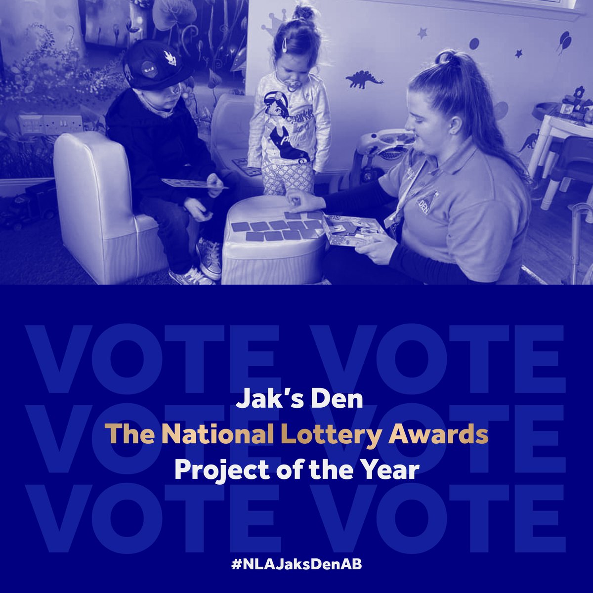 We are thrilled to be shortlisted for the @LottoGoodCauses #NLAwards! Please vote for Jak's Den Aberdeen by retweeting this post! #NLAJaksDenAB Your vote could help us win £5k to help us continue to support children, young people and families affected by cancer across Scotland!