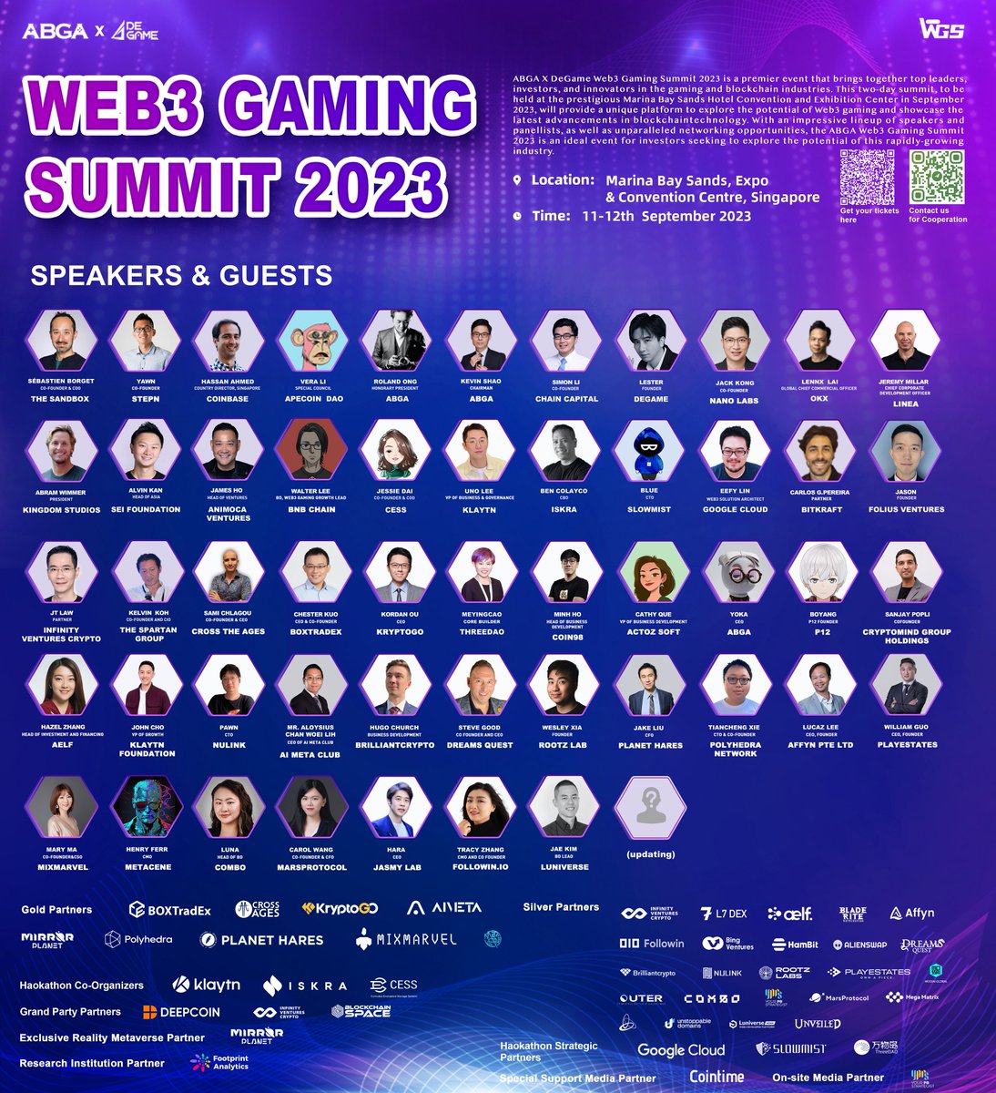 🎮 We're excited to be part of the Web3 Gaming Summit 2023, organized by <a href="/degame_l2y/">DeGame</a> and <a href="/ABGAasia/">ABGA</a>!

As Web3 tech transforms the gaming industry, we're here to showcase NuLink's technological innovations and insights. 

#Web3Gaming #nulink #privacy 
Schedule👇