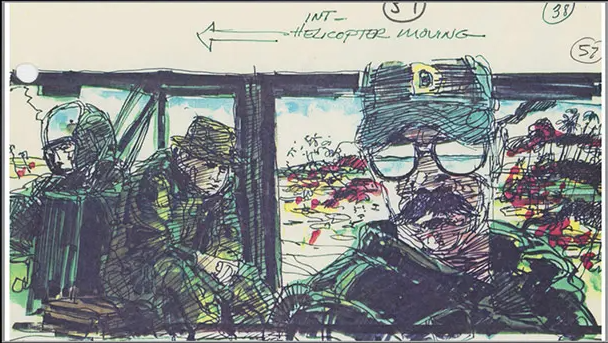 DannyDrinksWine's tweet photo. Storyboards for Francis Ford Coppola's 'Apocalypse Now' (1979) by Dean Tavoularis. https://t.co/oVoOgZMloE