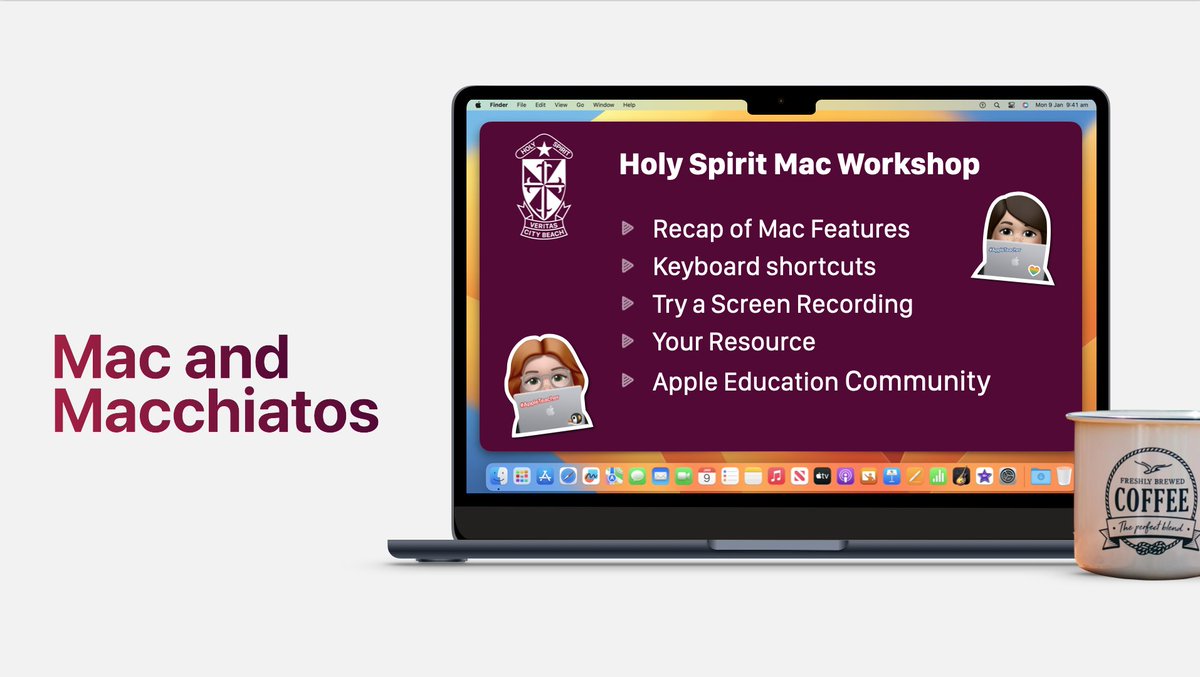Michelle Forrest (@missforrestedu) on Twitter photo Today we ran "Mac & Macchiatos Workshop" The 6th #Mac Workshop in our ongoing Mac series this year. We looked at Keyboard Shortcuts, Productivity Tips, creating resources by modifying a template, how to Screen Record + Accessibility features. Great morning of 🥐+☕️+💻 <a href="/AppleEDU/">Apple Education</a> Today we ran "Mac & Macchiatos Workshop" The 6th #Mac Workshop in our ongoing Mac series this year. We looked at Keyboard Shortcuts, Productivity Tips, creating resources by modifying a template, how to Screen Record + Accessibility features. Great morning of 🥐+☕️+💻 <a href="/AppleEDU/">Apple Education</a>