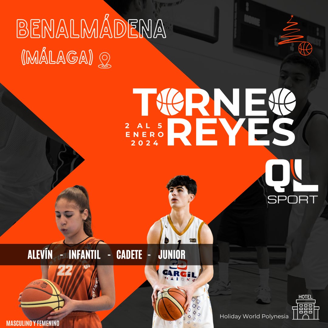 QLSPORT_'s tweet photo. 💥💥💥💣💥💥💥
¡TRAEMOS BOMBAZO!
💥💥💥💣💥💥💥

¡Presentamos un nuevo torneo de baloncesto en la Costa del Sol! 🌞

🎉Será del 2 al 5 de enero para empezar el año a tope de baloncesto🏀

🥇🥈 Categorías oro y plata para todos los niveles de competición

¡Inscripciones abiertas! https://t.co/BYF6OgFyJN