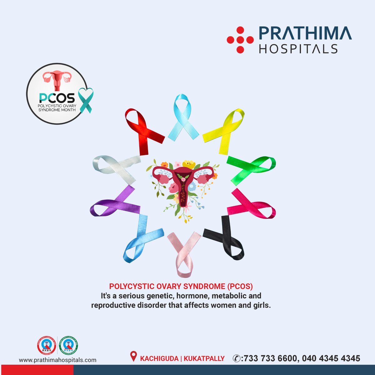prathimahealth's tweet image. POLYCYSTIC OVARY SYNDROME (PCOS)
It&apos;s a serious genetic, hormone, metabolic and
reproductive disorder that affects women and girls.

#PCOSAwareness #PCOSMonth #KnowPCOS #PCOSSupport #FightPCOS #Cysterhood #EmpowerWomen #trending #trendingnow #prathima #prathimahospitals #ph