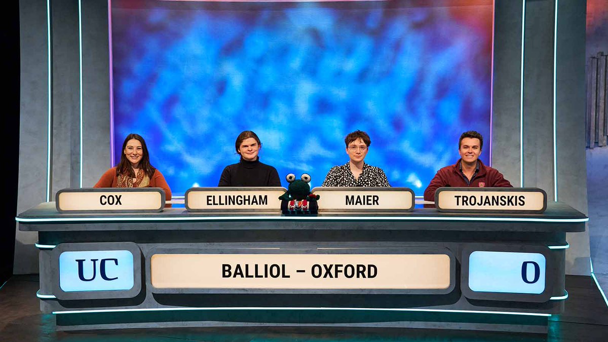 Balliol's University Challenge team 2023/2024.