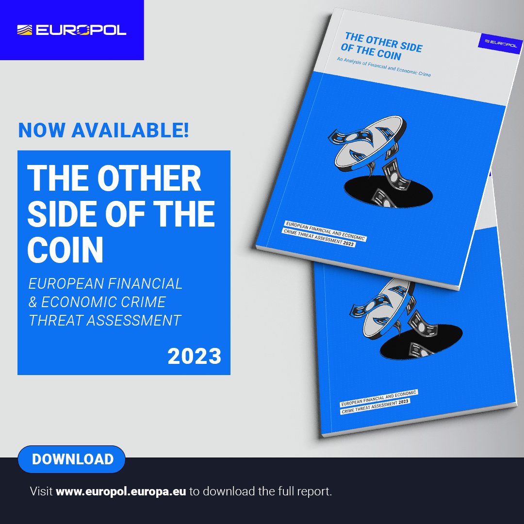 🚨 Just published: Europol’s inaugural threat assessment on financial and economic crimes.

“The Other Side of the Coin” uses insights and case examples to analyse the threats posed by money laundering, criminal finances &amp; corruption.

Download it here ⤵️
europol.europa.eu/publications-e…