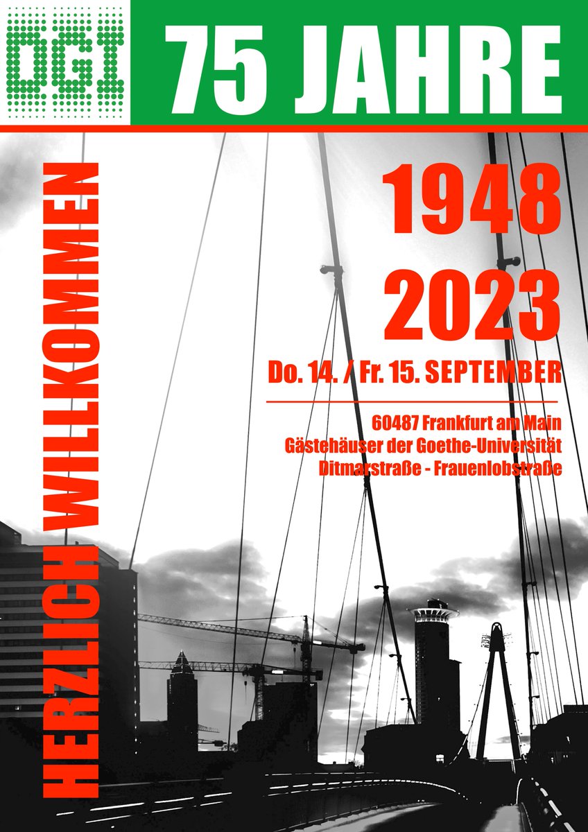 Jetzt bis DREI zählen und es ist soweit: Jubiläumssymposium 75-Jahre <a href="/DGIInfo/">DGI</a> am 14. und 15. Sept. in den Gästehäusern der <a href="/goetheuni/">Goethe-Universität</a> Frankfurt. Wir  freuen uns schon sehr!
t1p.de/8d2bg