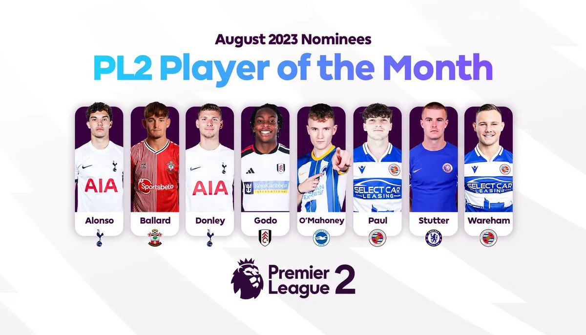 Introducing the August #PL2 Player of the Month nominees! ✨  

#PLAwards | ➡️ preml.ge/e3u5c4