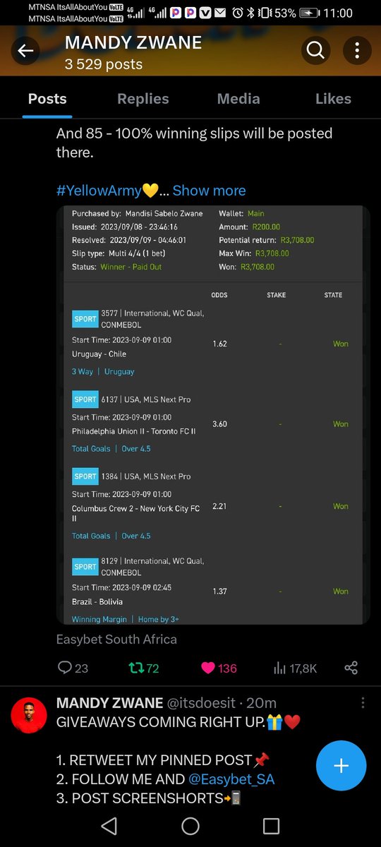 Cipa_Deep's tweet photo. @itsdoesit @Easybet_SA LET'S GOOO ♥ https://t.co/r2WZ1knbat