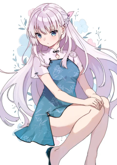 お題箱から、チャイナ服な鳴瀬しろは/SummerPockets 