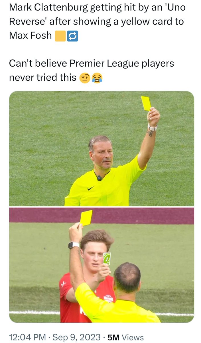 Player Pulls UNO Reverse Card on Referee After He Was Given a Yellow Card,  Hilarious Moment From Football Match Goes Viral (Watch Video)