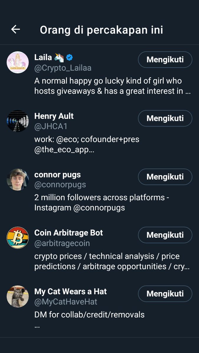 LEGITCLOWNN's tweet photo. @Crypto_Lailaa @arbitragecoin @connorpugs @JHCA1 @MyCatHaveHat https://t.co/4Wt8Jj5ohm