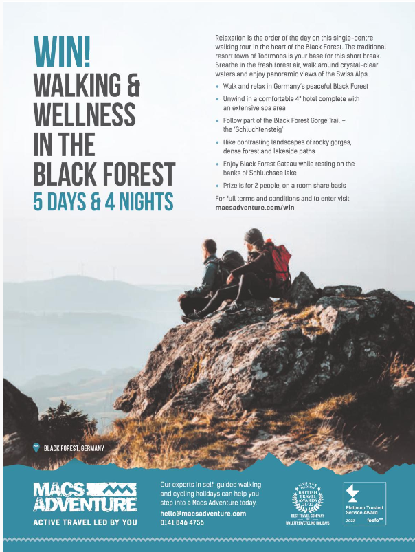 Love a #competition? You'll find a bumper batch in the current edition of Walk. As well as our regular mystery location, photo and crossword prize comps (ramblers.org.uk/walk-magazine-…), you could win a wonderful walking holiday in the Black Forest with @macsadventure on p64👣