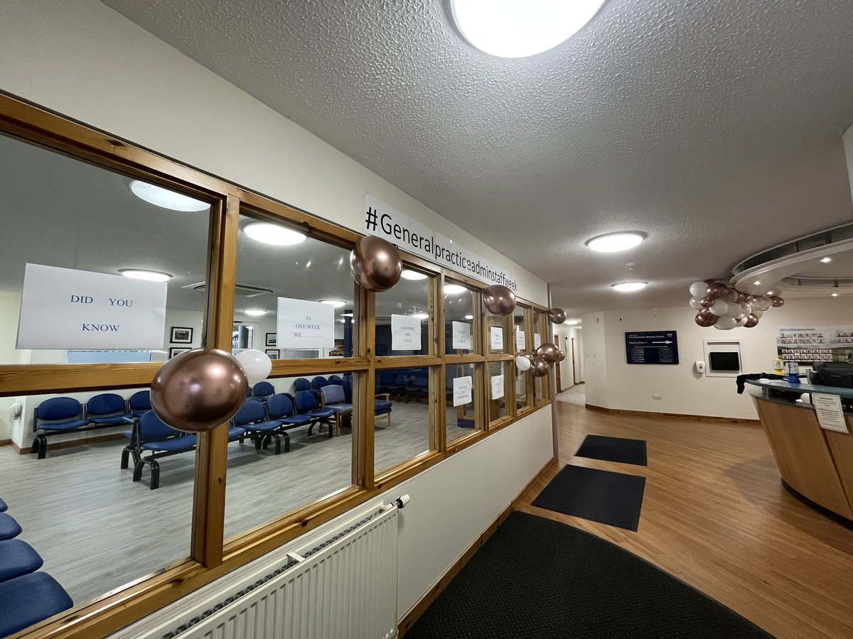 #generalpracticestaffadminweek 
The Pentlands Medical Centre celebrating their fantastic admin staff this week. They are most definitely the unsung hero’s of General Practice