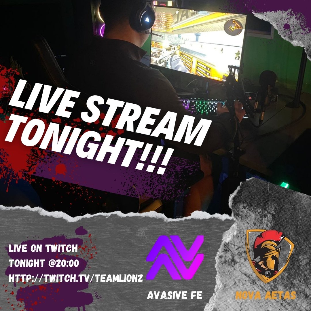 Come catch our <a href="/ESEA/">ESEA League</a>  match tonight vs <a href="/Avasive_esports/">Avasive</a>  FE <a href="/20/">20</a>:00 🔥🎮

Streamed by @Lionz92YT  on Twitch:
twitch.tv/teamlionz
