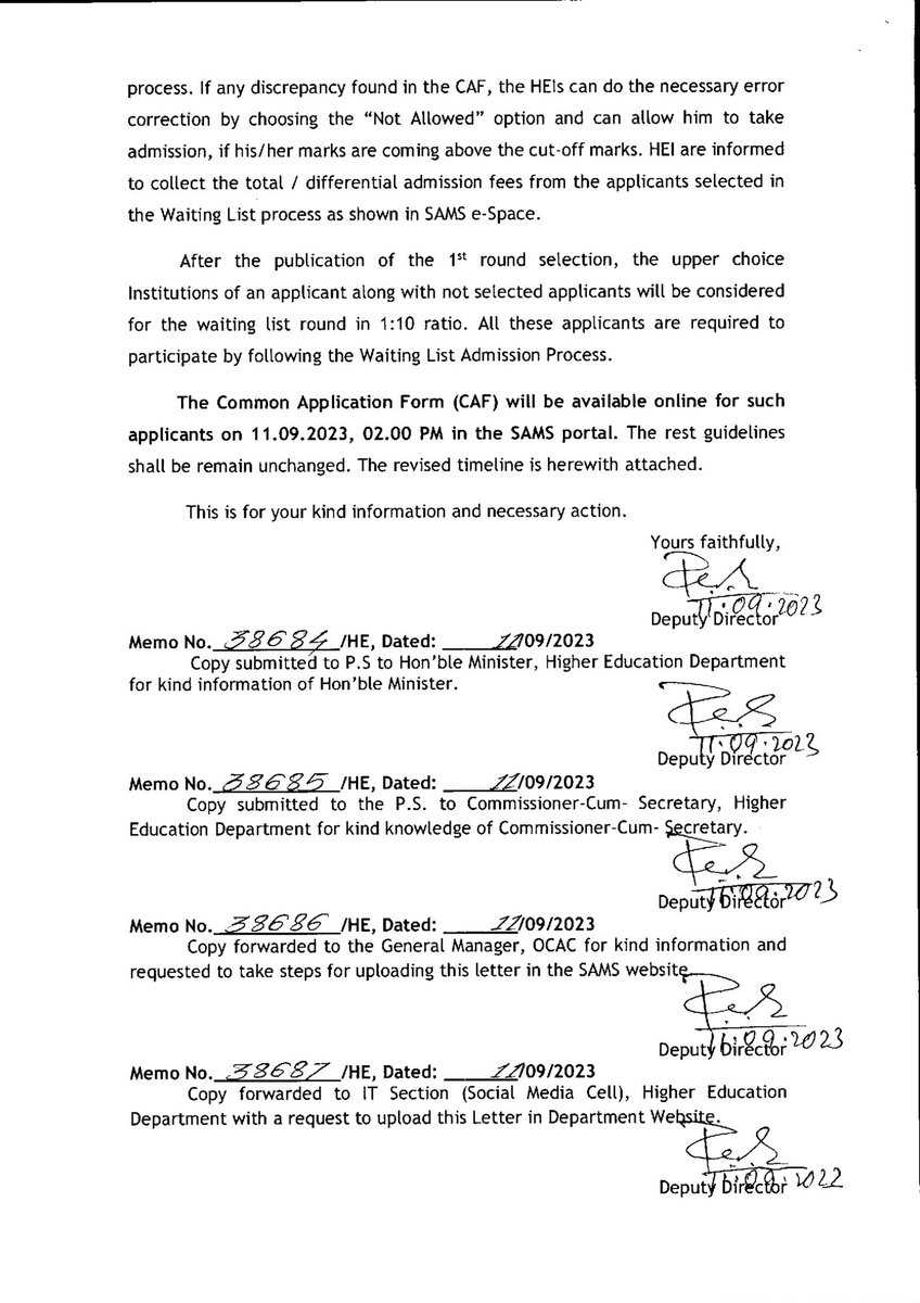 SukantTutorial's tweet image. +3 Phase-2 Admission New Guidelines & Timeline For the Academic Year Academic Year 2023-24
#eAdmission #SukantTutorial #Odisha