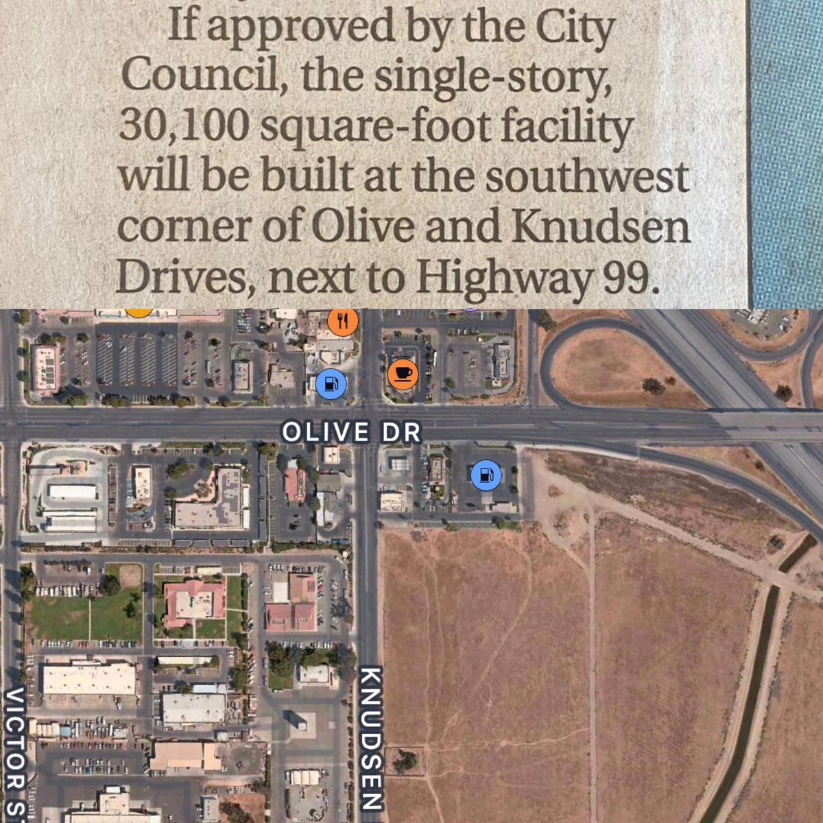 bakopaper's tweet image. In a surprise move, the Planning Commission approves building the new VA clinic at the site of Kern County Fire and Roads Departments, rather than the empty lot at the southeast corner. 

#planningcommission #bakersfield #kerncountyfire #kerncountyroads #newspaper #bakopaper