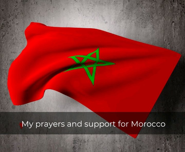 Pray for Morocco🙏
And do support Morocco in best of your capacity.