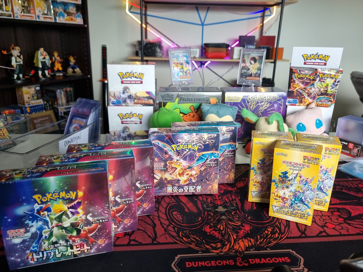 aeon_craft's tweet photo. Small restock of Japanese Pokemon cards are ready to go!! https://t.co/5H09e8WWRl to get yours before they go.

English sets available too.
#pokemon #tcg #tcgpokemon #pokemonjapanese #Australia #collectable #blackflame #vstaruniverse #triplebeat https://t.co/u6XeCerLiP