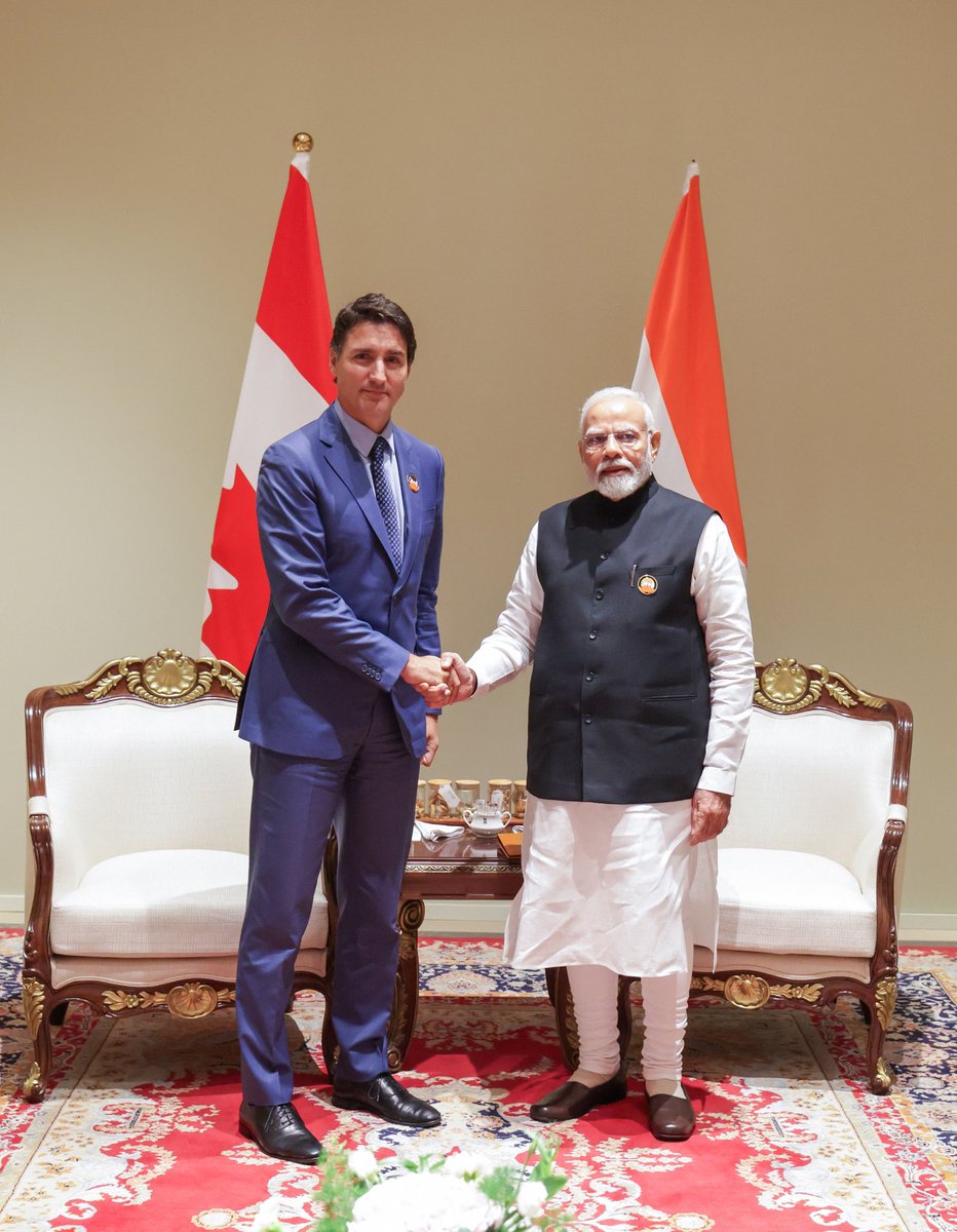 SSAhluwaliaMP's tweet photo. প্রধানমন্ত্রী শ্রী @narendramodi জি দিল্লিতে জি-20 সম্মেলনের ফাঁকে বিভিন্ন বিশ্ব নেতাদের সাথে দ্বিপাক্ষিক বৈঠক করেছেন।   #G20India https://t.co/mKj2tY85cm
