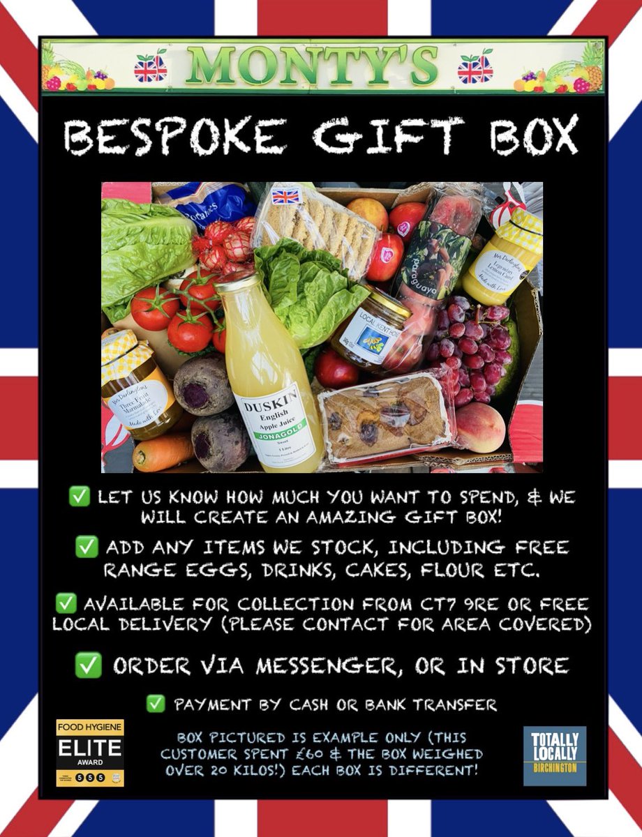 MontysBirch's tweet photo. A brilliant customer order for a supersize Gift Box 💚 Let us know your budget &amp; we’ll put something amazing together! 😍 #fruitgift #giftbox #bestgreengrocer #fruitandvegbox https://t.co/r0DpWVhNPY
