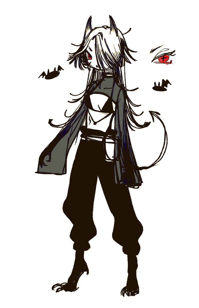 bonssei's tweet image. slowly getting around to re-designing some old oc's