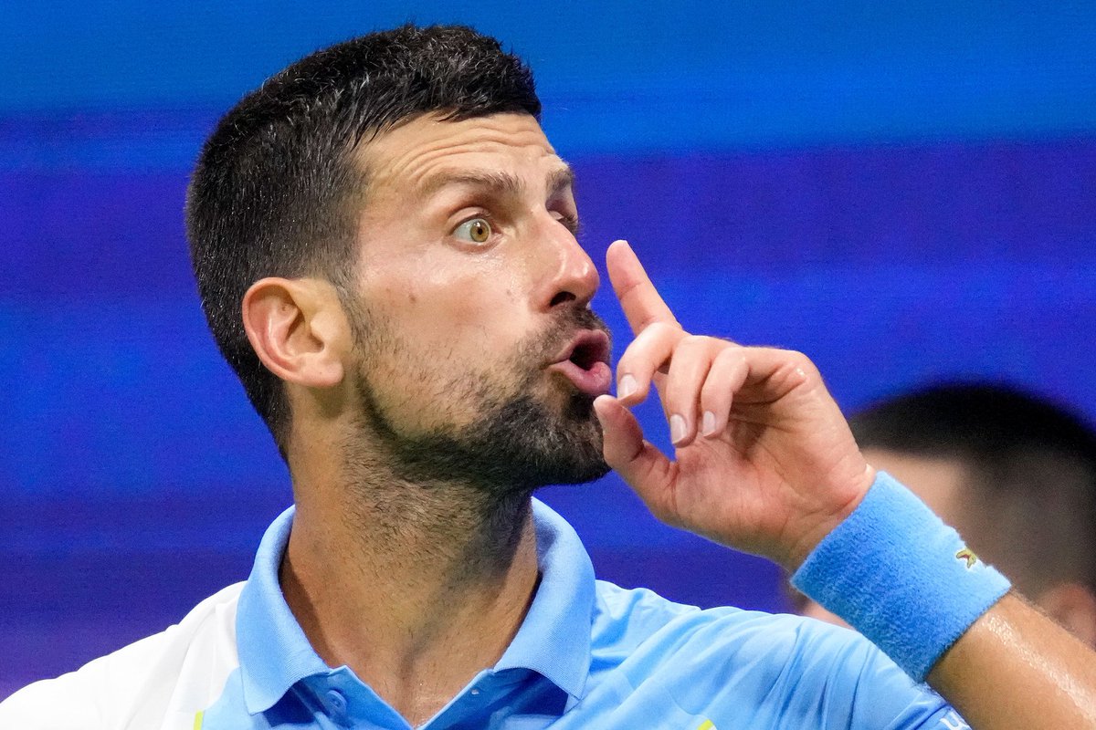 For some reason, @DjokerNole is never as tired as the others. 𝗣𝘂𝗿𝗲 𝗕𝗹𝗼𝗼𝗱 #USOpen2023